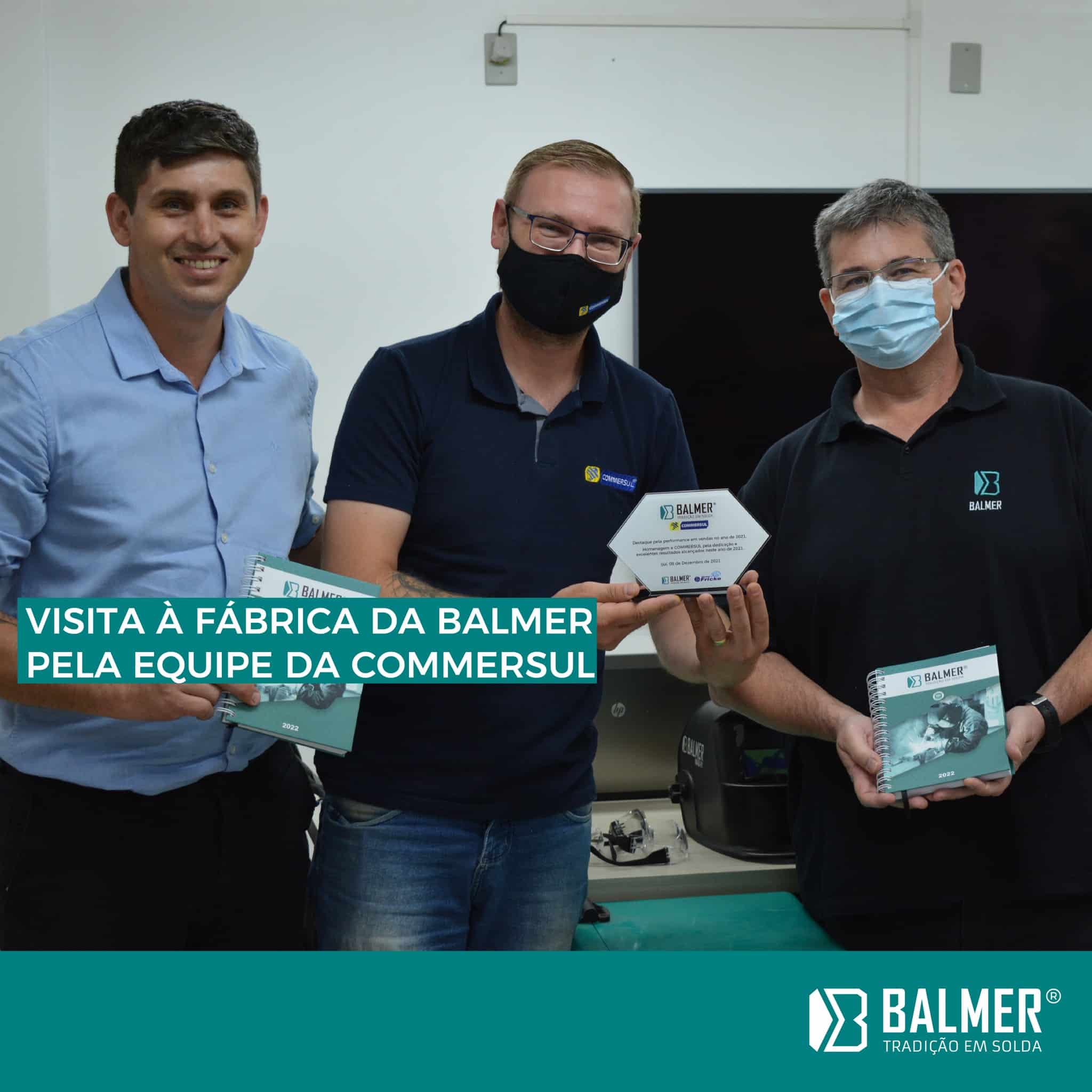 Visita a fbrica da BALMER pela equipe da Commersul