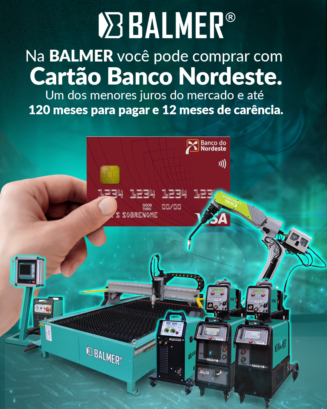 Na 𝗕𝗔𝗟𝗠𝗘𝗥 voc pode comprar com Carto Banco Nordeste.